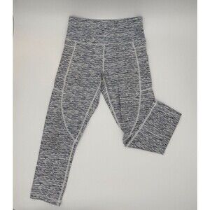 Zyia Active Women's High-Waisted Pockets Crop Size 4 Leggings Athleisure Sport